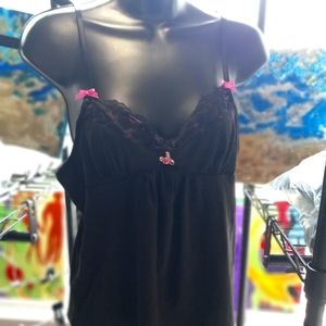 Medium black intimate night tank top